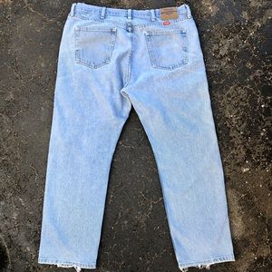 Light-Wash Distressed Vintage Wrangler Jeans